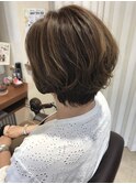 巻き髪風ゆるふわパーマ