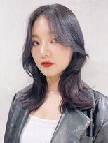 アイティーバイアルバム 八王子店(IT by ALBUM)&nbsp;フェイスレイヤーカット_カーキグレージュマッシュショート_8579