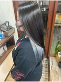 インナーカラー×ブルーシルバー*チラ見せがポイント_20代30代