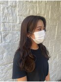 巻き髪ロング×ニュアンスカラー