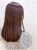 酸性ストレート_グレージュカラーボブウルフココアベージュ