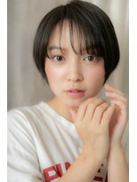 カバーヘア ブリス 上尾西口店(COVER HAIR bliss)&nbsp;黒髪ダークアッシュ艶感小顔矯正立体カットZ上尾10代20代30代