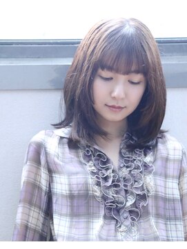 ヘア アンドメイク キヨシ(Hair and Make kiyoshi) kiyoshi/ガーリー　＊iveレイ風前髪　ポイント姫カット＊