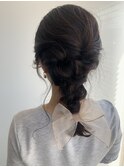 ヘアセット×編みおろし