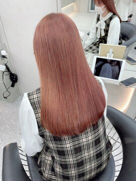 ロンド レア 天神大名店(Lond Le’a) ダブルカラーピンクベージュベージュカラーケアブリーチレイヤー