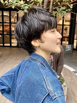 ハルキ ミナト ジャパン オオサカ(HARUKI MINATO japan OSAKA) 40代50代小顔似合わせカットくびレイヤーエモージュ大人可愛い