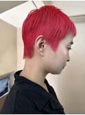 【hot pink】エフェクトブリーチ_ベリーショート_ホットピンク