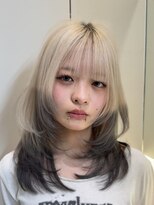 ロンド レア 天神大名店(Lond Le’a) イヤリングカラー/外ハネボブ /縮毛矯正/レイヤーボブ/艶髪