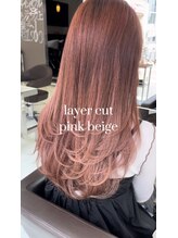 ウィル 西宮店(WiLL) 【大人可愛い20代30代40代】ピンクベージュレイヤーカット