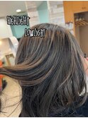 ハイライトとローライト グレージュ