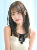 【F】ニュアンスかわいい大人ヘア小顔前髪顔まわりカット