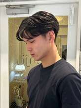 ベンジー 天神店(benji) ニュアンスパーマ 後ろに流れるスタイル