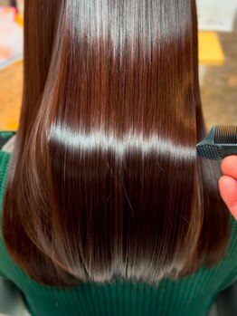 【ケアカラーが人気】オベリクス髪質改善カラー\10181→\7980！ダメージレスで髪に優しいカラーを。