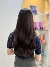 カラークチュール(Color Couture) ミディアムヘア/暗めカラー/デザインカラー/縮毛矯正/くびれヘア