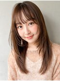 結べるボブ前髪ナチュラルショートレイヤーカット薄めバング