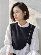 キサ ファータ 恵比寿(kisa fata)&nbsp;サイドパートのすっきりあごラインボブ