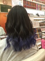 クオーレツー(Cuore2)&nbsp;毛先を青に～