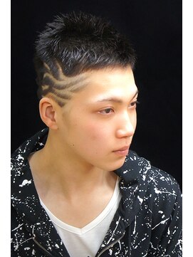 カプリヘアーデザイン(Capri Hair design) トライバルバリアート★ベリーショート・インパクト