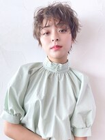 アイティー バイ アルバム 浦和店(IT by ALBUM) ルーズショート_オリーブカラーハイライトカラー_37715