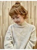 ショートお団子ハーフアップ【buzonブゾン】☆