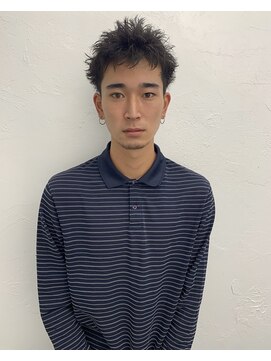 アカ(ACA) 刈り上げ バーバー パーマ マッシュ ツイスト スパイラル