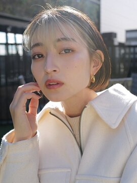 セシルへアー JR京都駅前店(Cecil hair) ホワイトベージュ×フェイスフレーミング
