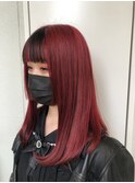外国人風☆チェリーレッド