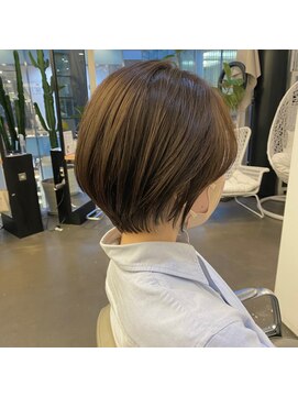 ディフィーノ 青山(DIFINO) 【DIFINO 青山】丸みショート×グレージュ