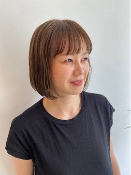 ロックワークオレンジ 西中島店(ROCK WORK ORANGE) ぷつっとボブ○柔らかベージュカラー＊