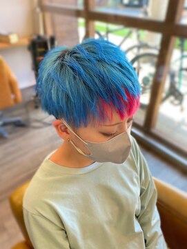 トルチェ(toRtue) ブルー×ネオンピンク