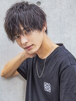 小久保style☆波巻きハイライト束感ツーブロックマッシュパーマ