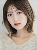 イメチェンヘアスタイル ハッシュカット フルバング 似合わせ