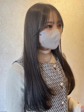 ビスクヘアデザイン(bisq hair design) 韓国風　前髪カット　艶髪　くびれ巻き　サイドバング