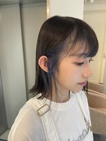 アヴァンスアンス 広島袋町店(AVANCE.ens)&nbsp;イヤリングカラー   ブルー