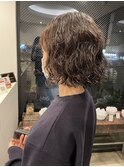 グリグリボブパーマ