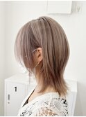 ミルクティーベージュ◎ミディウルフシャドールーツ【suiw】