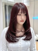 レーヴバイロンド 仙台(Reve by Lond)&nbsp;ブリーチなしダブルカラーレイヤーカット顔周りフェミニンロング