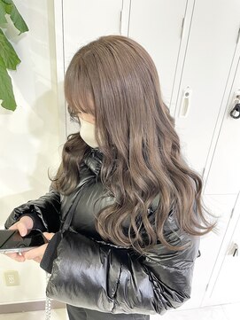 アモレット 天文館店(amoretto) 【amoretto_miu】ヘーゼルベージュ/髪質改善カラー