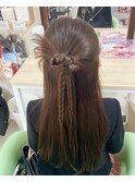 カチモリ　ハーフアップ