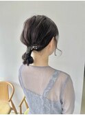 お呼ばれアレンジ♪20代30代40代大人可愛いゆるっとお団子
