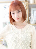 カバーヘア ブリス 北浦和(COVER HAIR bliss) アプリコットオレンジ切りっぱなしボブTc2北浦和10代20代30代