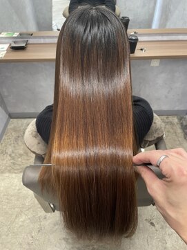 ネウィ 宮崎店(newi) 酸性ストレート×髪質改善で柔らか艶ストレート