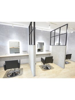 【半個室完備◎】スタイリストがマンツーマンで接客。骨格や髪質に合ったスタイルをご提案いたします♪