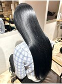 黒髪 髪質改善20代30代 髪質改善艶髪ストレート