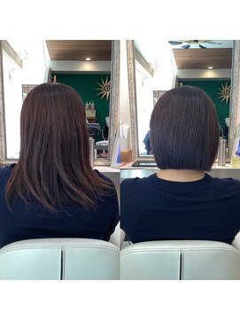 ヘアー ボニータ(hair bonita) #髪質改善#縮毛矯正#酸性ストレート#ストレート#前髪カット#ボブ