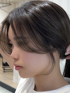 ビューブルー 亀戸錦糸町(VIEW BLUE) ◎小顔前髪顔まわり暗めカラーおくれ毛ロング