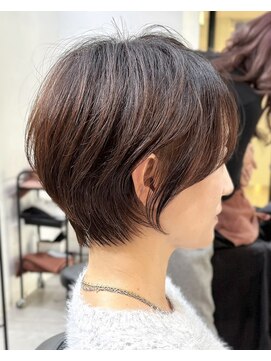 似合わせカット　大人ショートデジタルパーマ