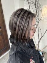 フランジェッタヘアー(Frangetta hair)&nbsp;アンブレラカラー