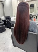 レイヤーカット顔まわりストレートレイヤー