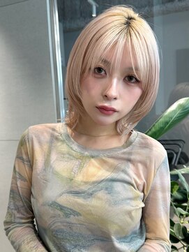 トリッカ シブヤ(TRICCA SHIBUYA) ミディアムレイヤーボブレイヤーウルフレイヤー顔まわりレイヤー